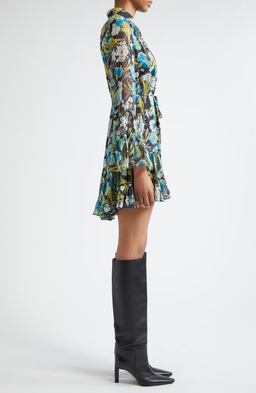 Cinq À Sept Cinq A Sept Tossed Floral Lyra Dress In Multi