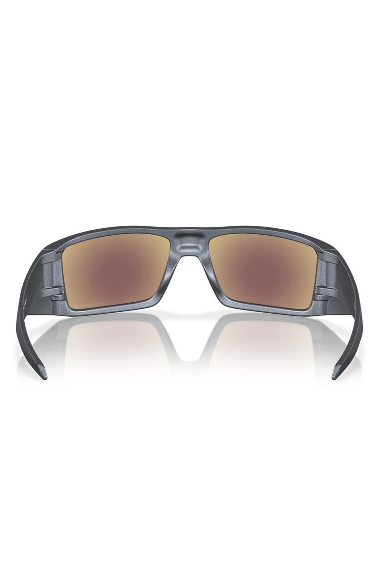 Oakley Heliostat 61mm Prizm<sup>™</sup> Polarized Rectangular Sunglasses, Alternate, color, Sapphire