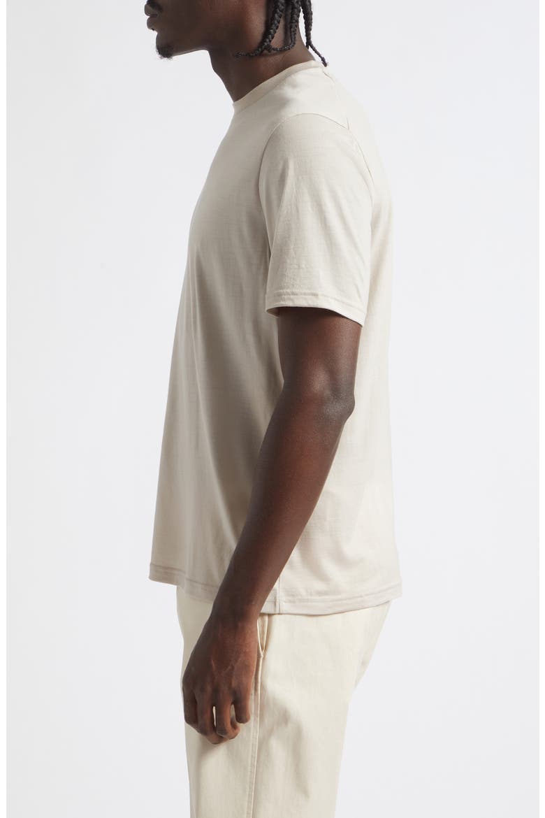 Solid Wool Jersey Crewneck T-Shirt, Alternate, color, 1985 CHAMPAGNE
