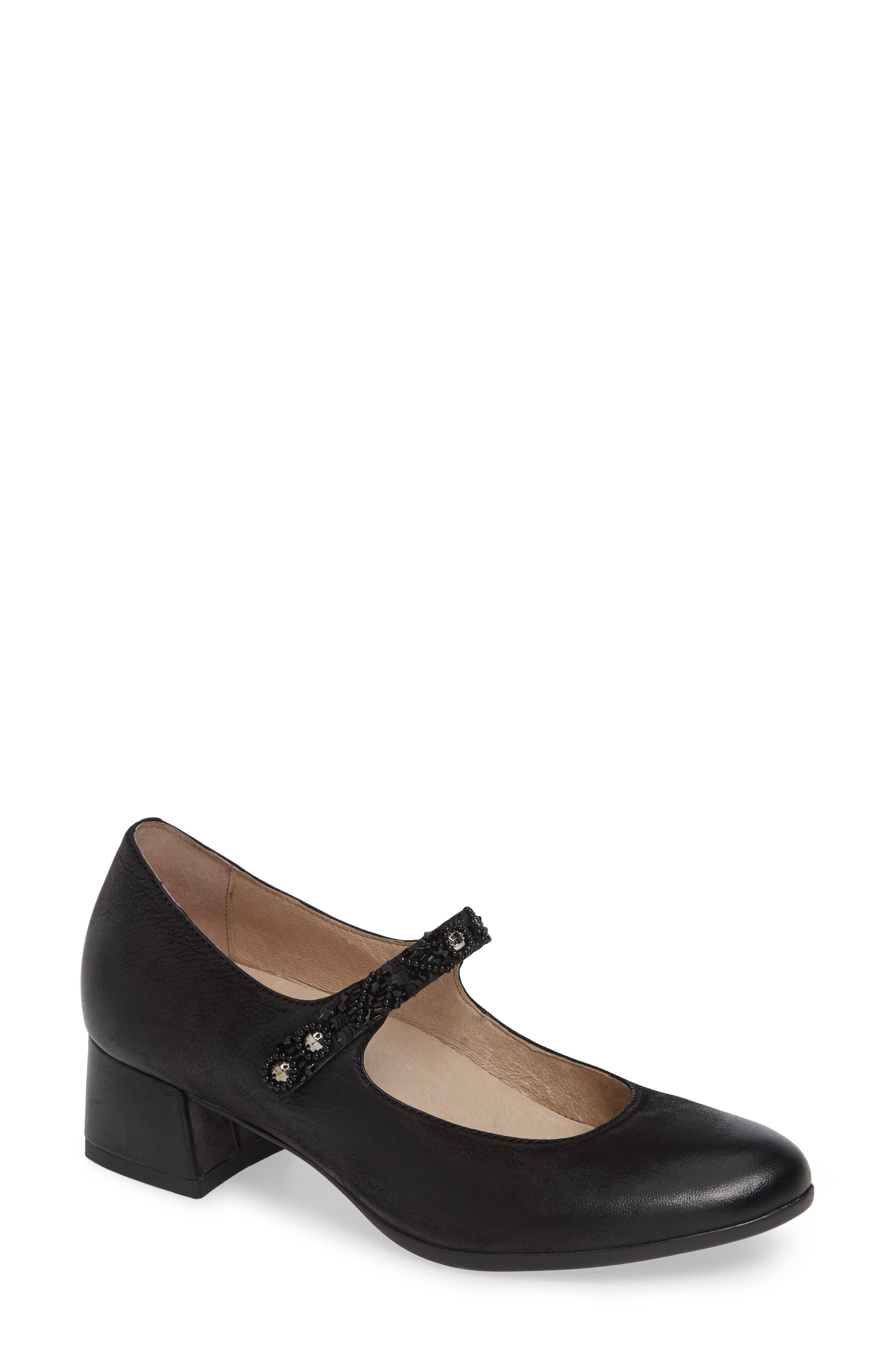 Pearlina Pump, Main, color, BLACK BURNISHED NUBUCK LEATHER