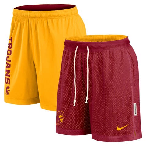 Men
s Nike Cardinal/Gold USC Trojans Courtside Standard Issue Dri-FIT Reversible Shorts
