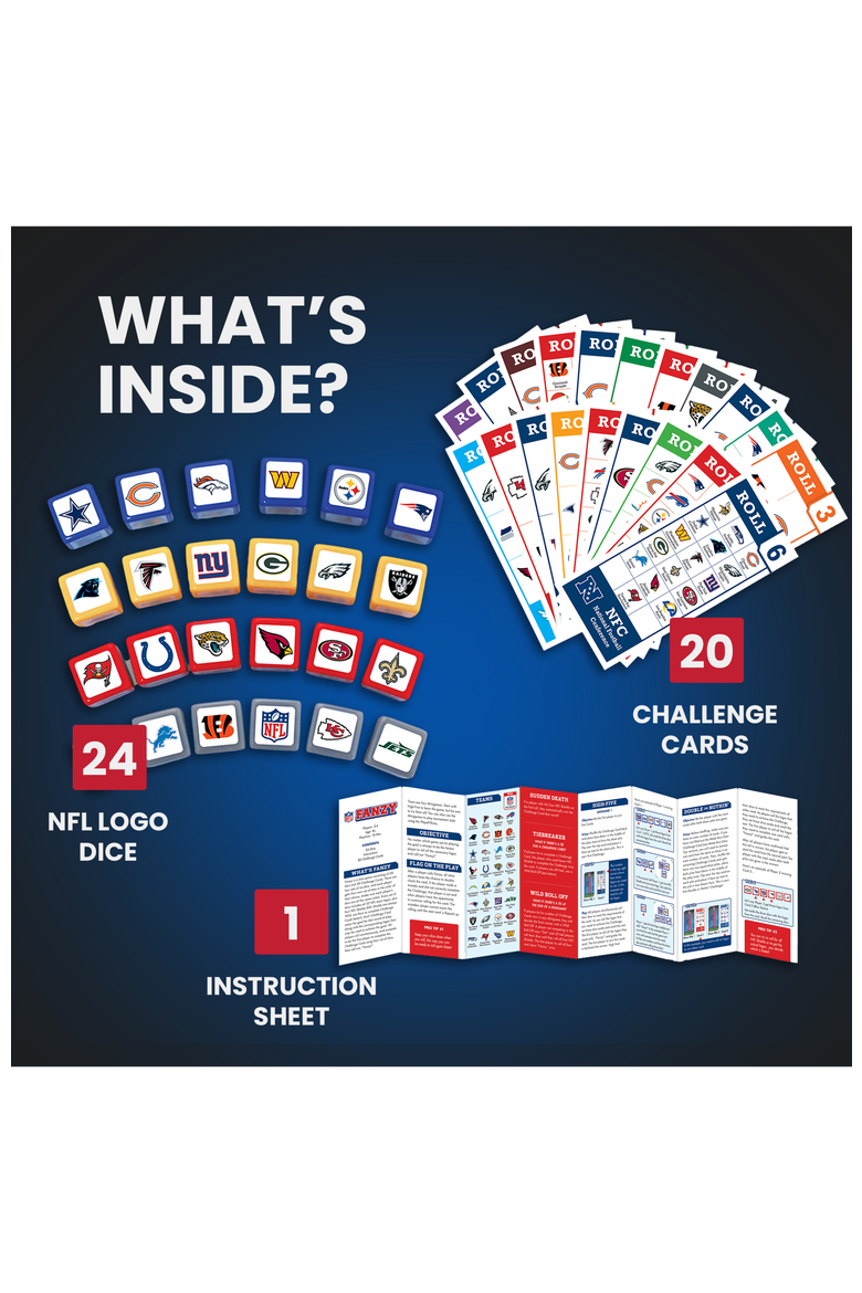 NFL - League Fanzy Dice Game, Alternate, color, Multicolor