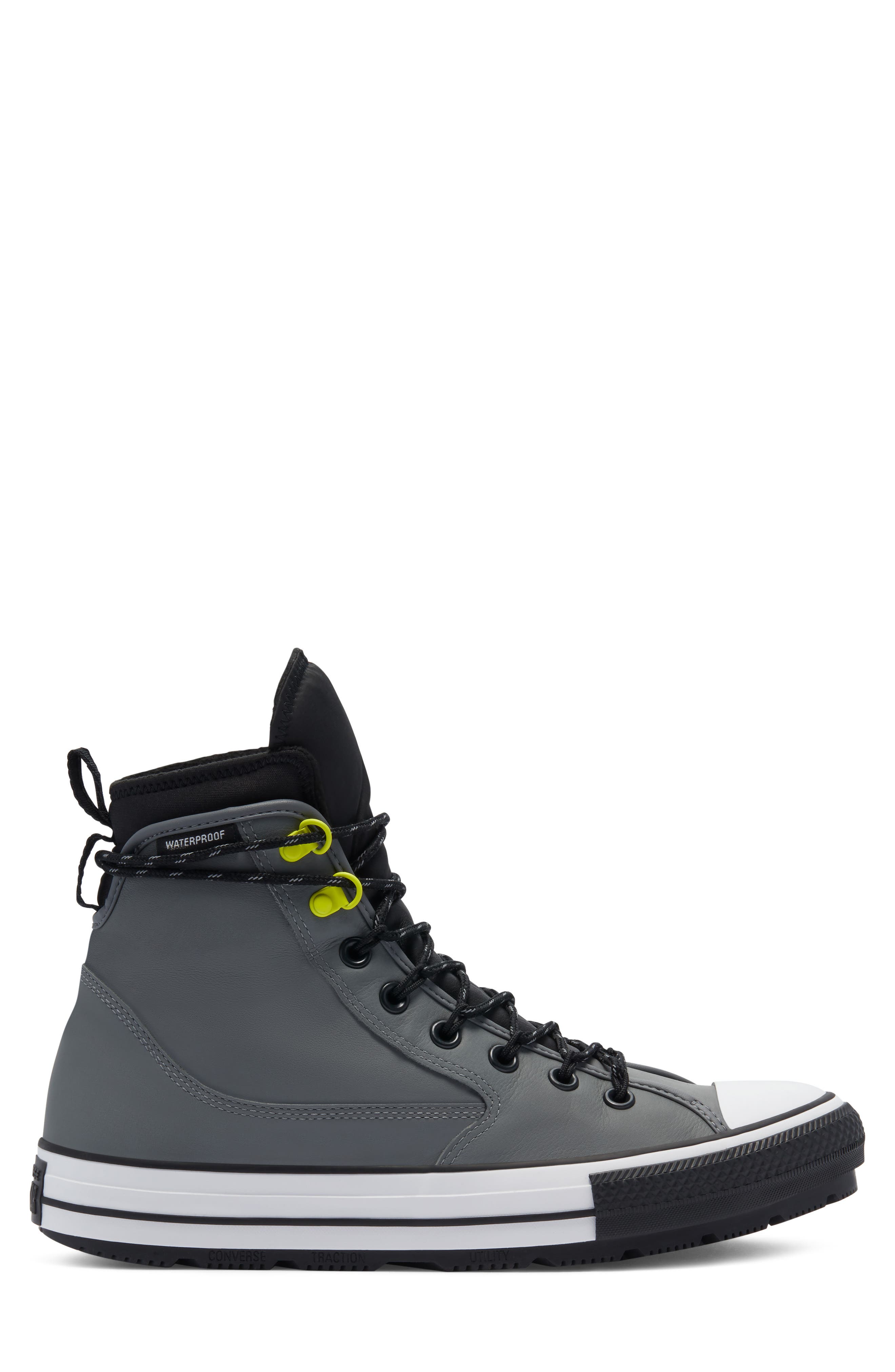Utility All Terrain Chuck Taylor® All Star® Waterproof Sneaker Boot, Alternate, color, LIMESTONE GREY/ BLACK/ WHITE