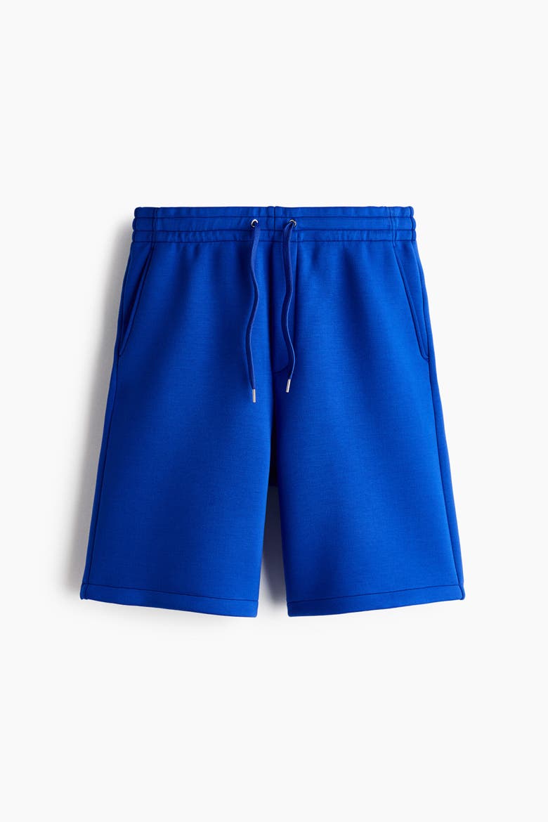Relaxed-fit Scuba Knit Shorts, Alternate, color, Bright blue