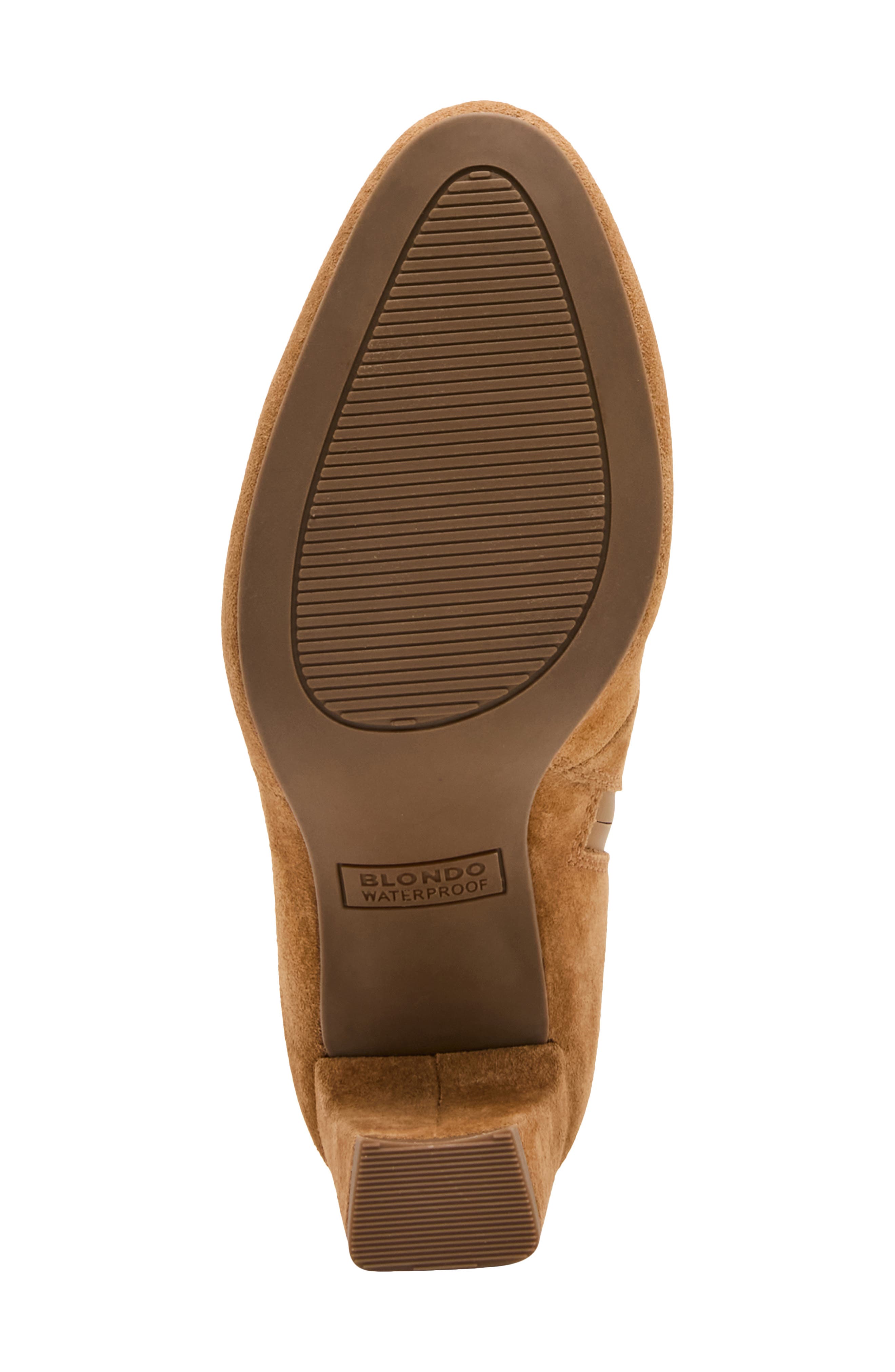 Mara Waterproof Bootie, Alternate, color, CAMEL SUEDE