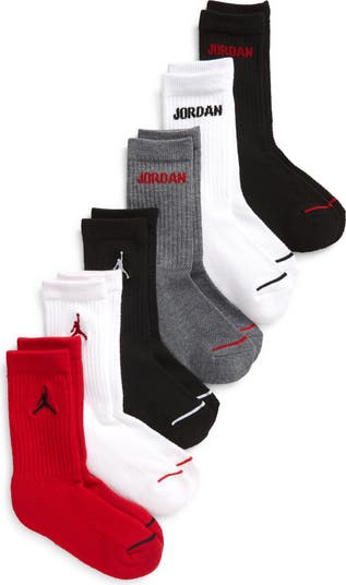 Kids' 6-Pack Jordan Legend Assorted Crew Socks