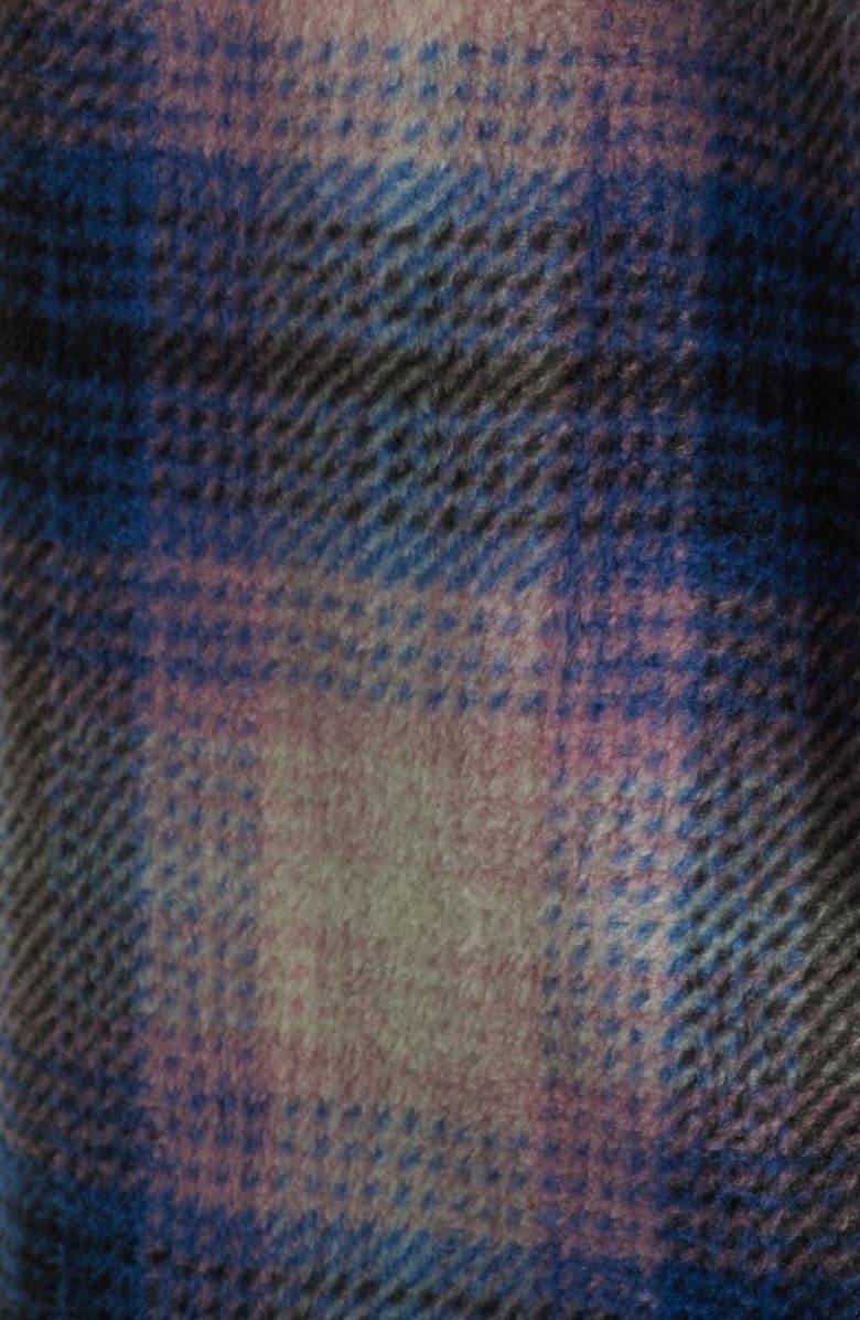 Thread & Supply Plaid Polar Fleece Shacket, Alternate, color, Blue Mauve