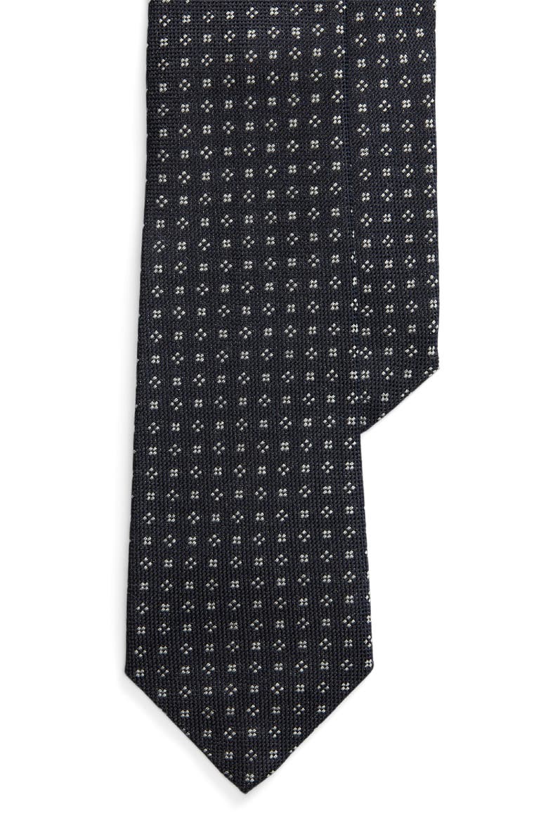 Neat Cashmere Tie, Main, color, NAVY