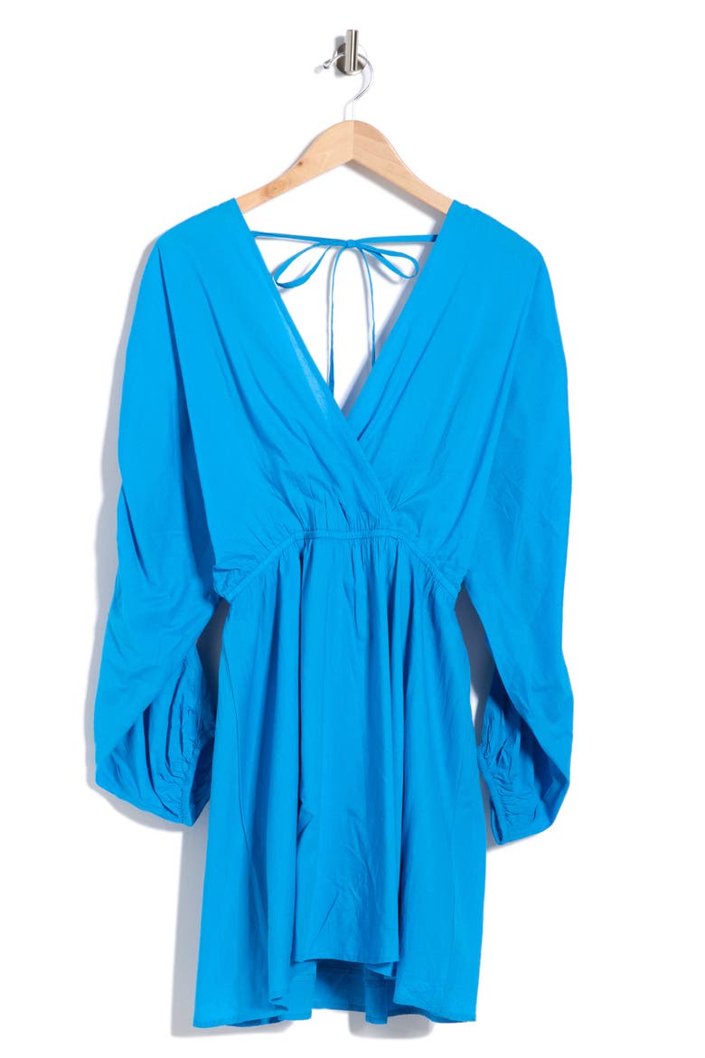 Andreas Long Sleeve Minidress, Alternate, color, BLEU ELECTRIQUE
