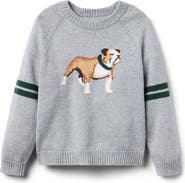 Janie and Jack Bulldog Striped Sweater