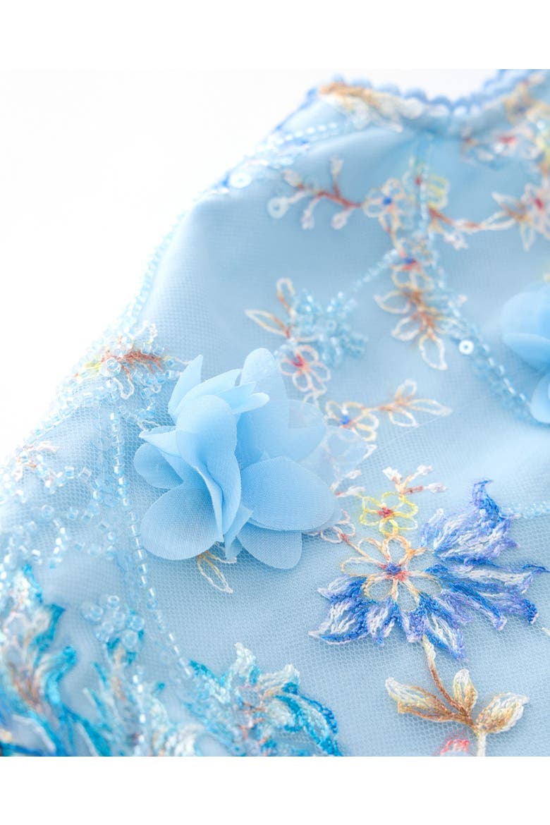 Caitlyn Embroidered Mini Dress, Alternate, color, Blue