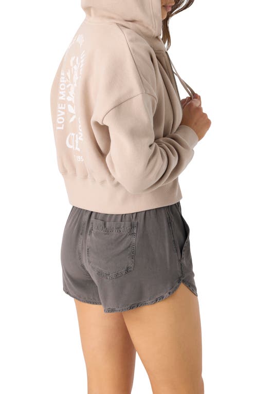 O'neill Darcie Graphic Zip-up Crop Hoodie