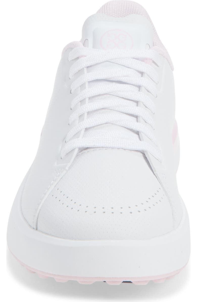G/FORE G.112 Perforated Kiltie Golf Shoe, Alternate, color, Snow/ Blush