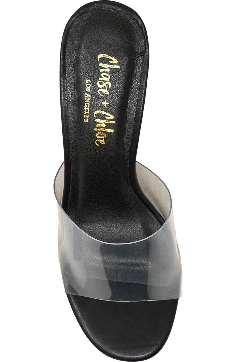 CHASE AND CHLOE Chain Link Statement Heel Sandal, Alternate, color,