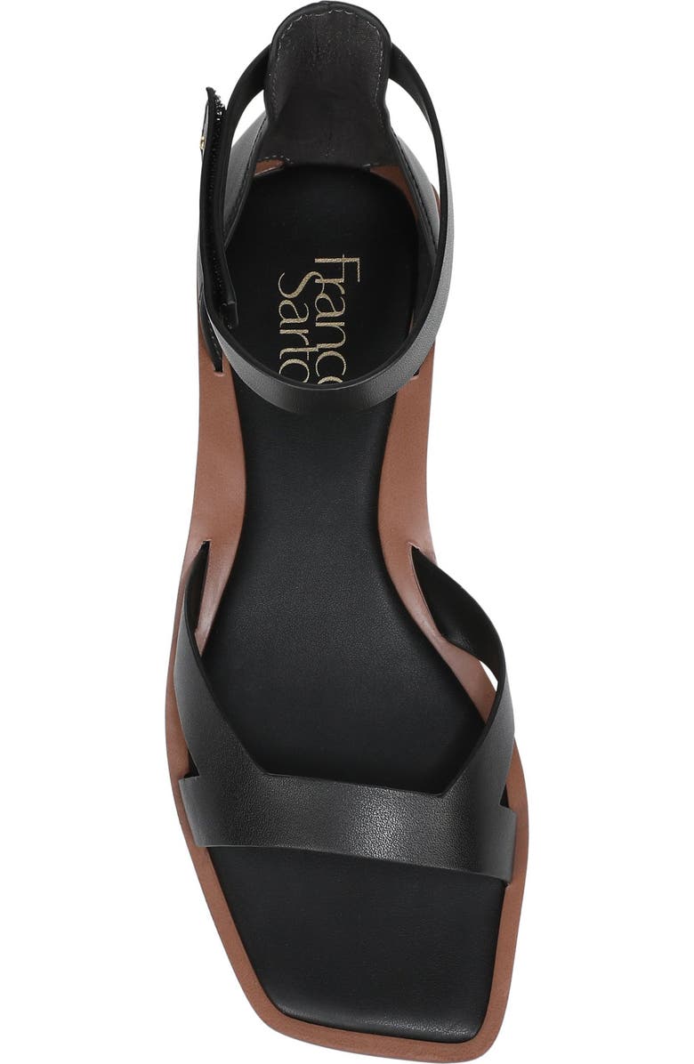 Franco Sarto Elisa Ankle Strap Sandal, Alternate, color, Black