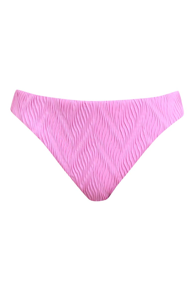 Ethereal Echo Mid Waist Bikini Bottoms, Alternate, color, BLUSH
