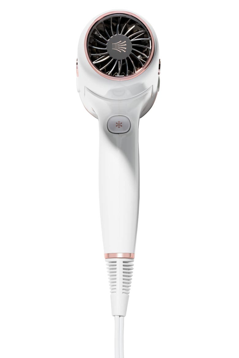 Cura Professional Digital Ionic Hair Dryer, Alternate, color, WHITE/ ROSE GOLD