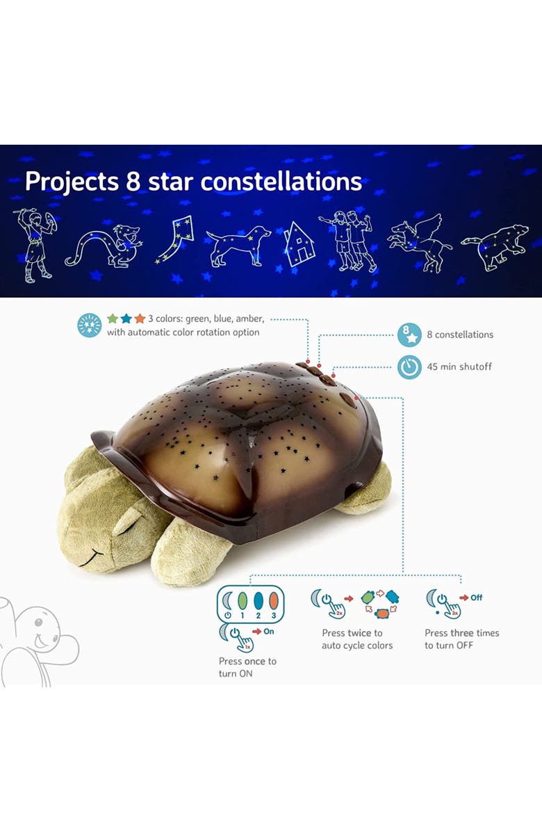 Cloud B Twilight Turtle - Star Projector Nightlight Toy - Classic, Alternate, color, Green