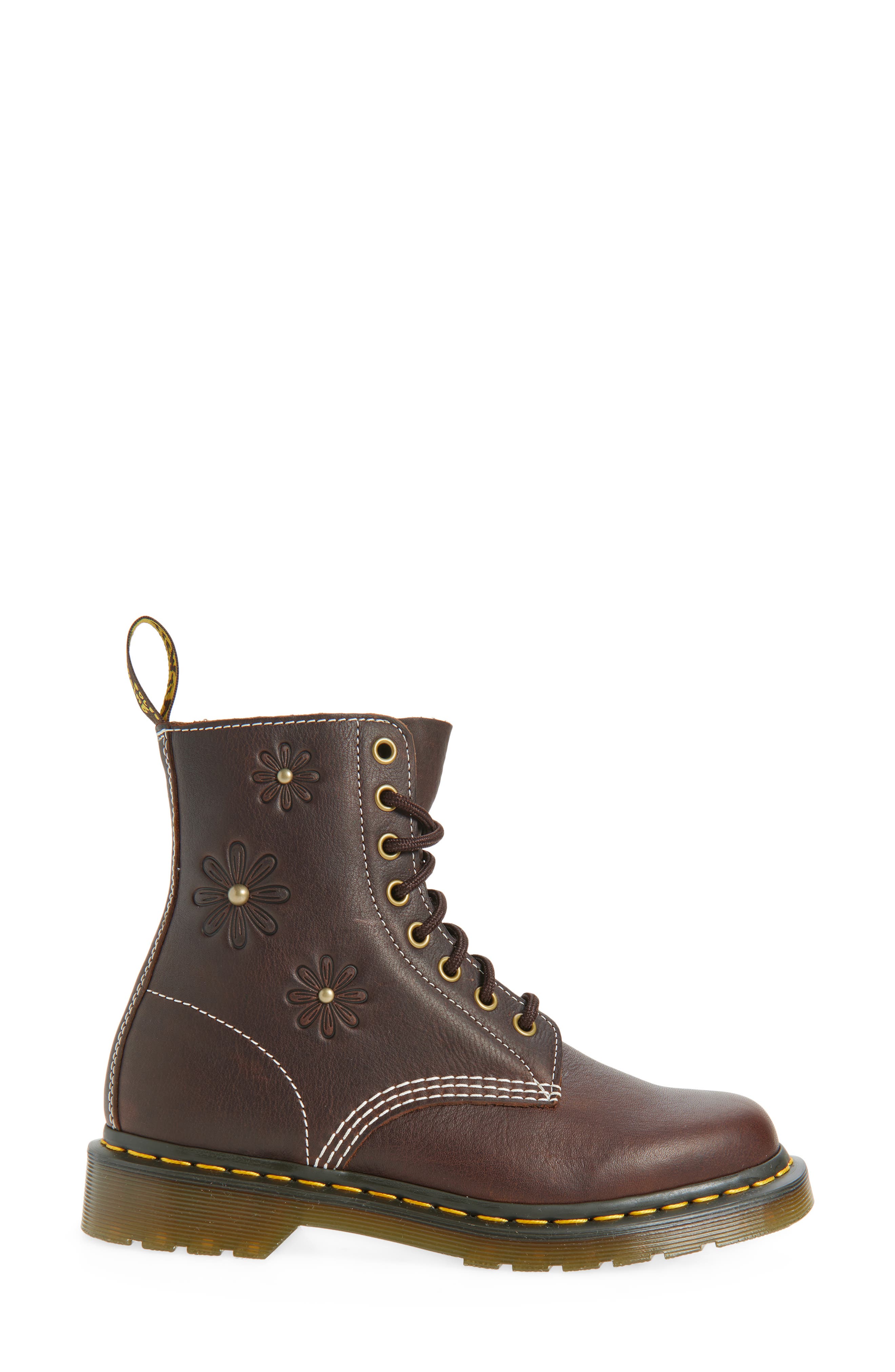 Dr. Martens 1460 Pascal Boot, Alternate, color, Dark Brown