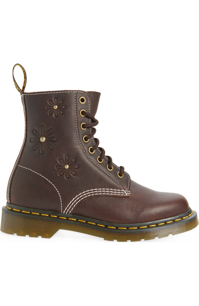 Dr. Martens 1460 Pascal Boot, Alternate, color, Dark Brown