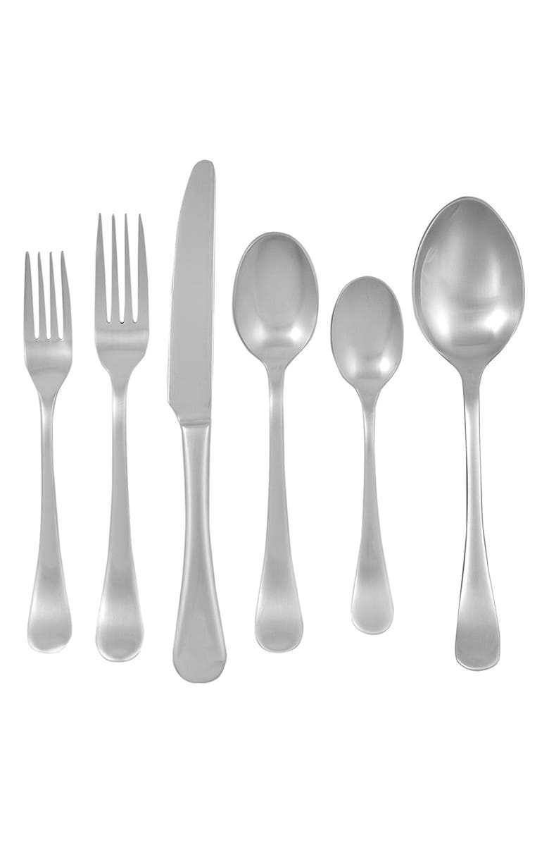 Ginkgo Flatware Bergen 42-Piece Flatware Set, Main, color, 