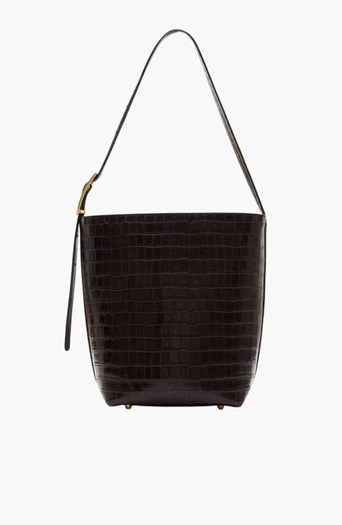 Elly Embossed Bucket Bag