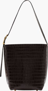 ANINE BING Elly Embossed Bucket Bag