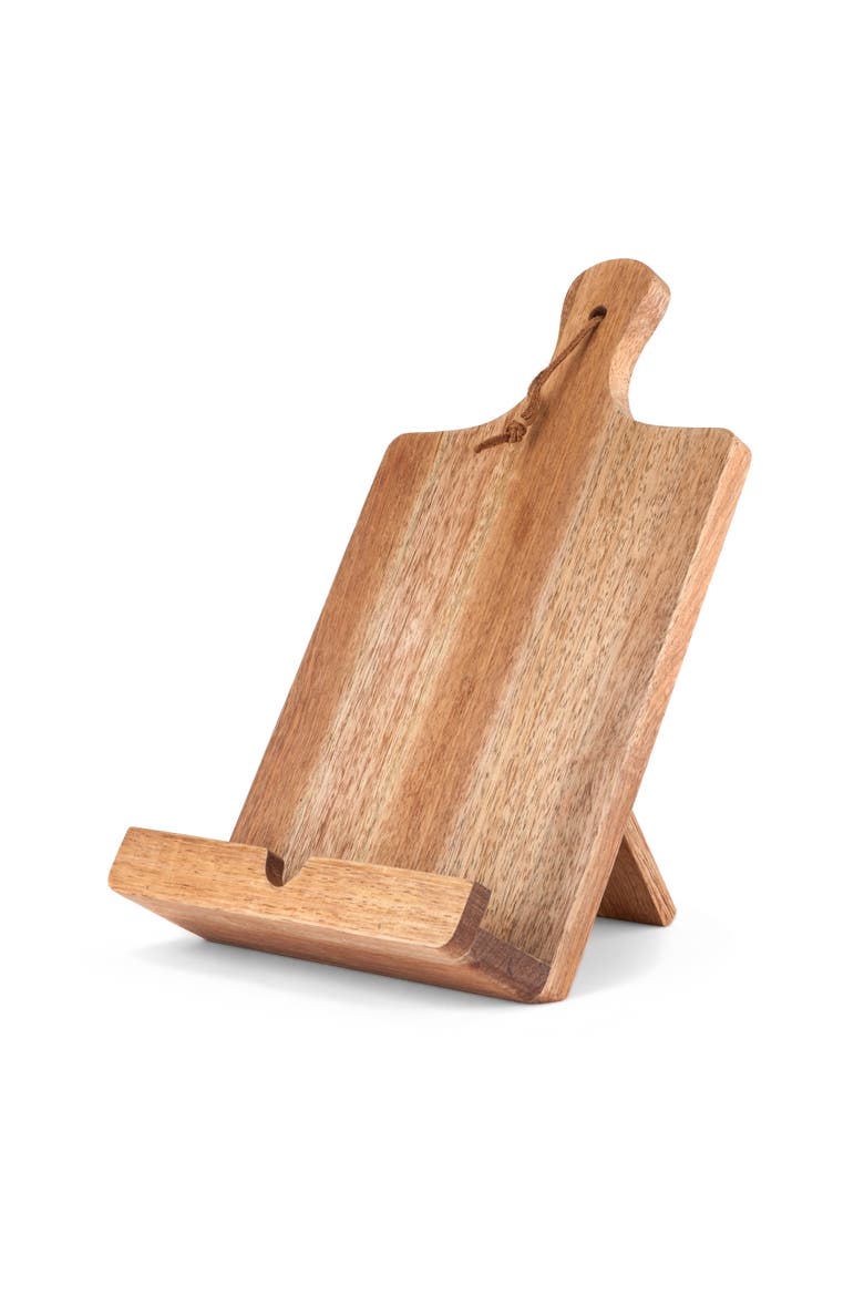Acacia Wood Tablet Cooking Stand, Main, color, Wood