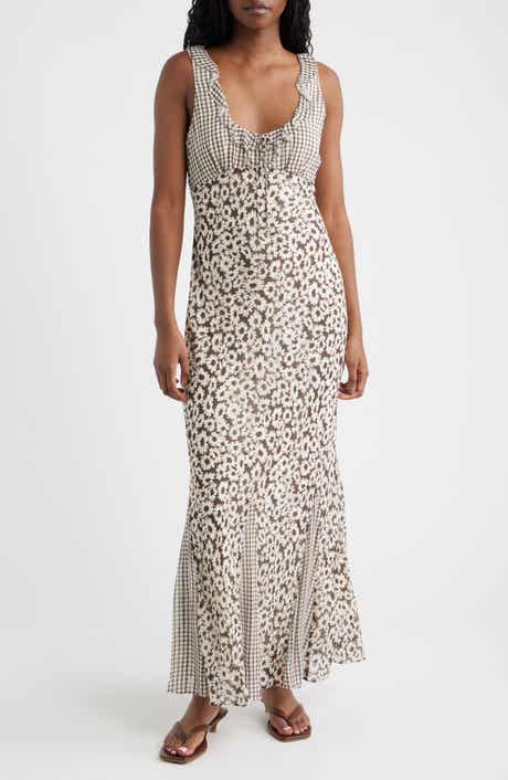 Dahlia Mixed Print Maxi Dress