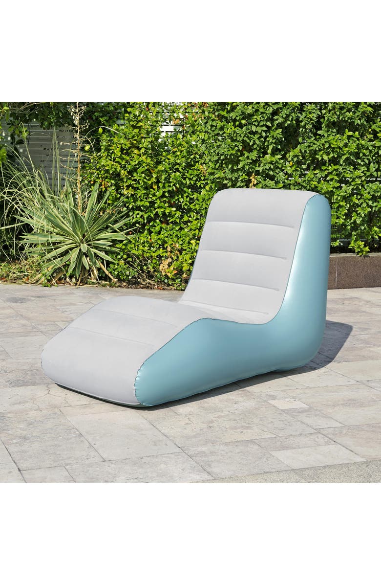 Bestway Leisure Luxe Inflatable Chaise Lounger, Alternate, color, Multicolored