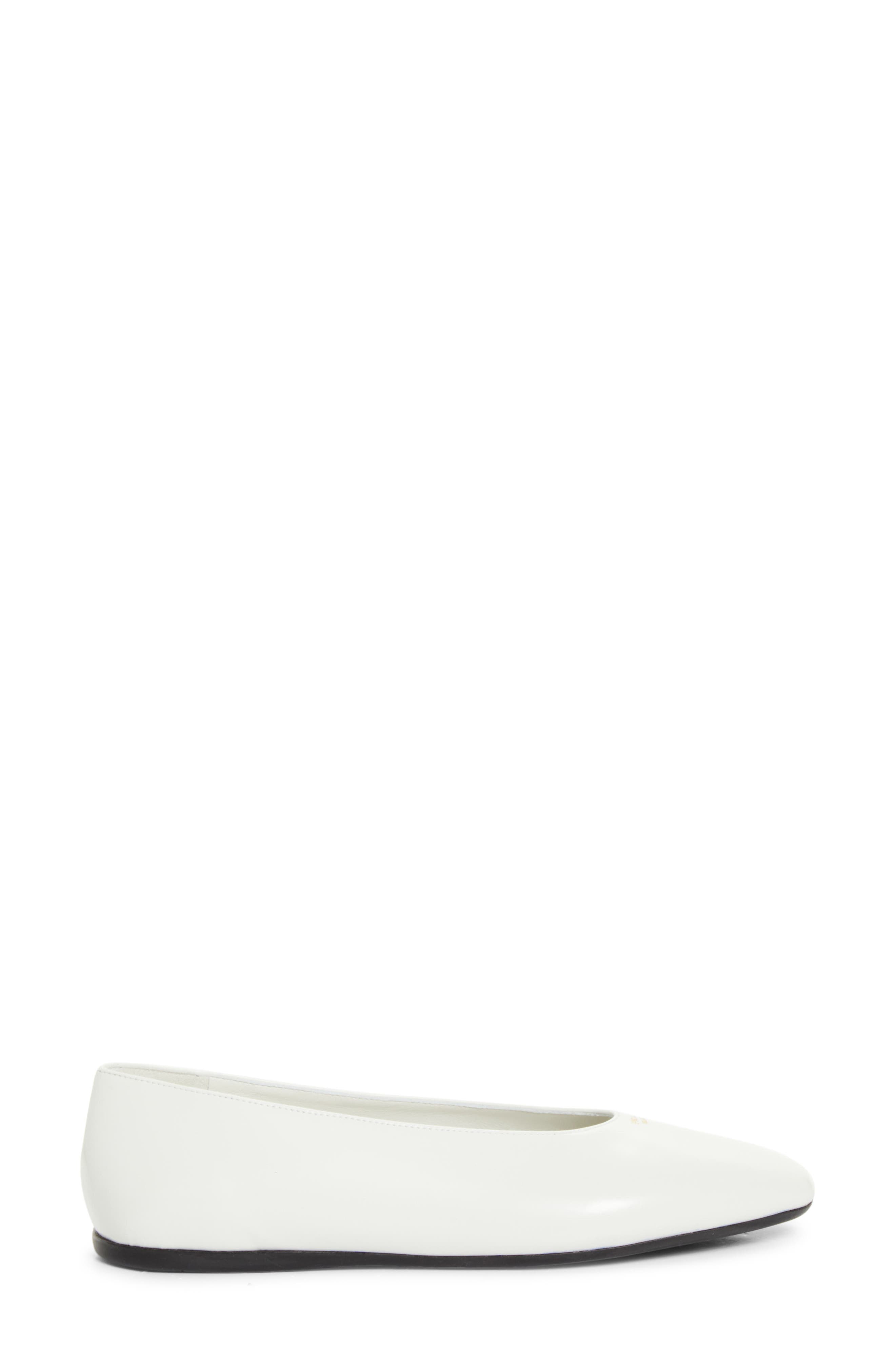 Ballerina Flat, Alternate, color, BIANCO