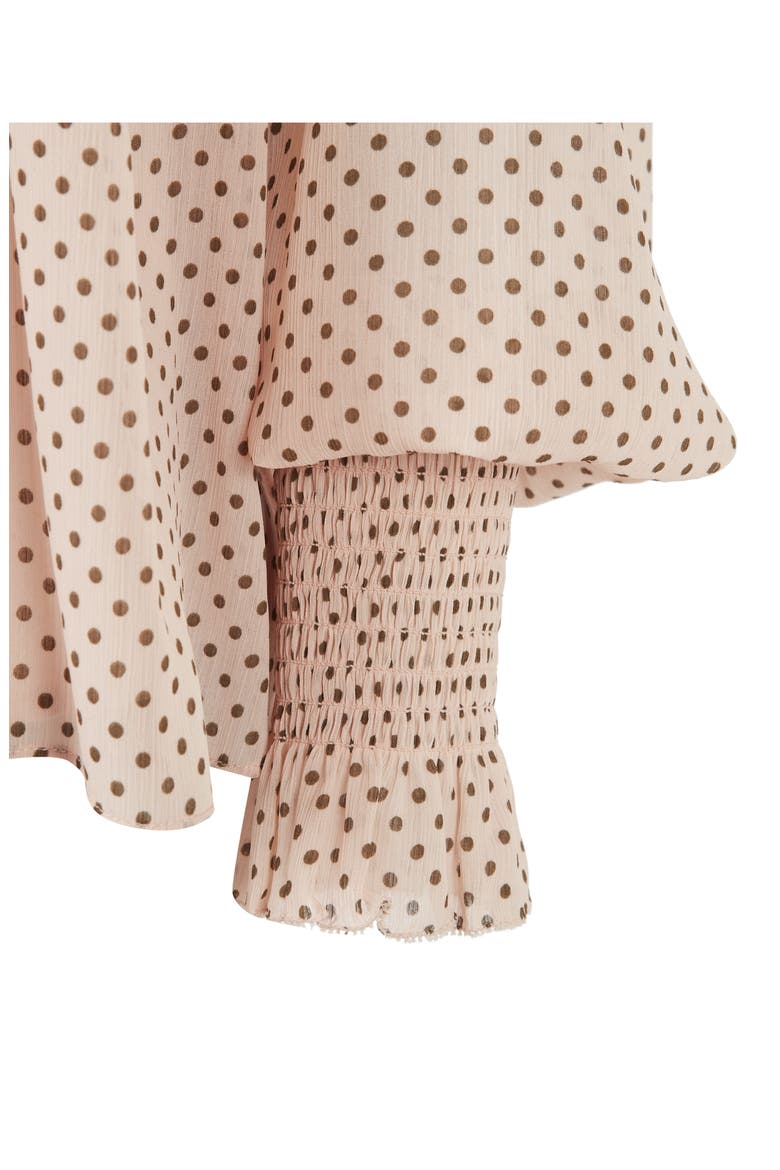 Lara Dot Print Shirt, Alternate, color, ROSEWATER PINK