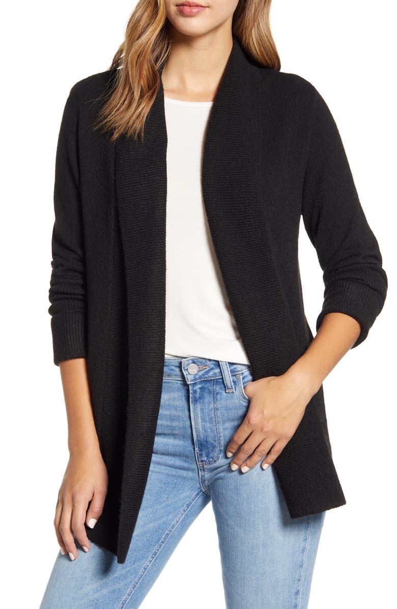 Wit & Wisdom Roll Cuff Cardigan, Main, color, 