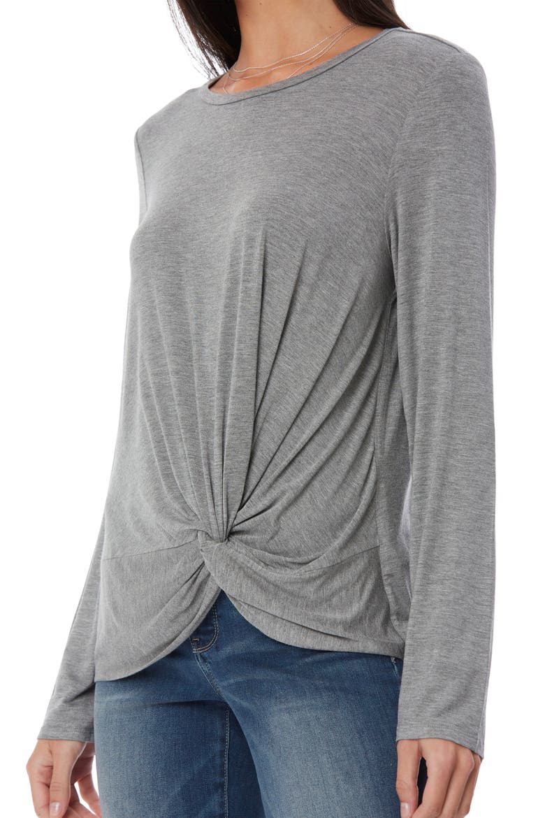 Twist Knot Top, Alternate, color, HEATHER GREY