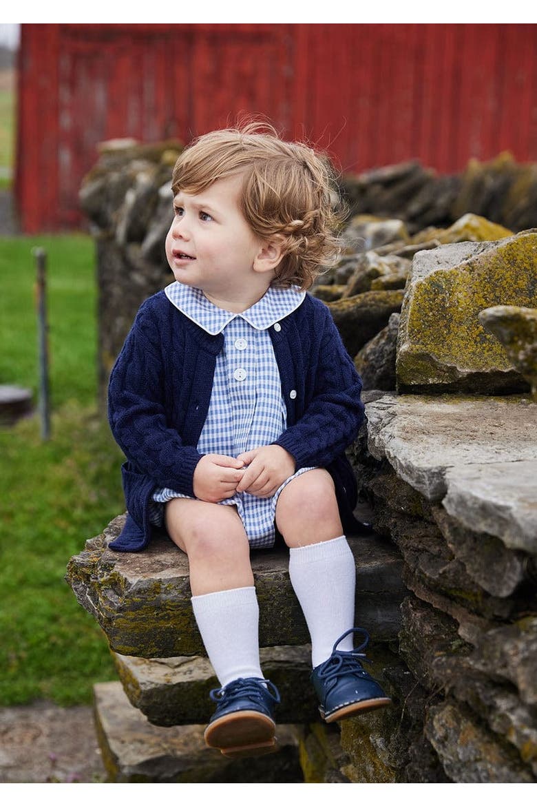 Gingham Davant Bubble, Alternate, color, Gray Blue Gingham