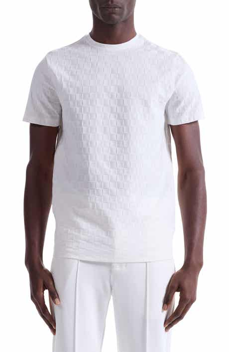 Geo Textured Cotton T-Shirt