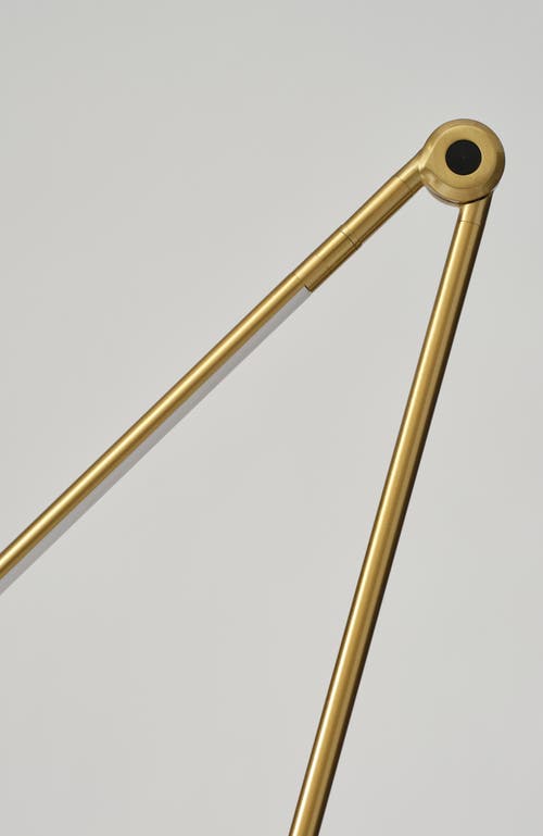Brightech Libra 54.5' 3-way Dimming Led Floor Lamp With Adjustable Rotating Base In Antique Brass