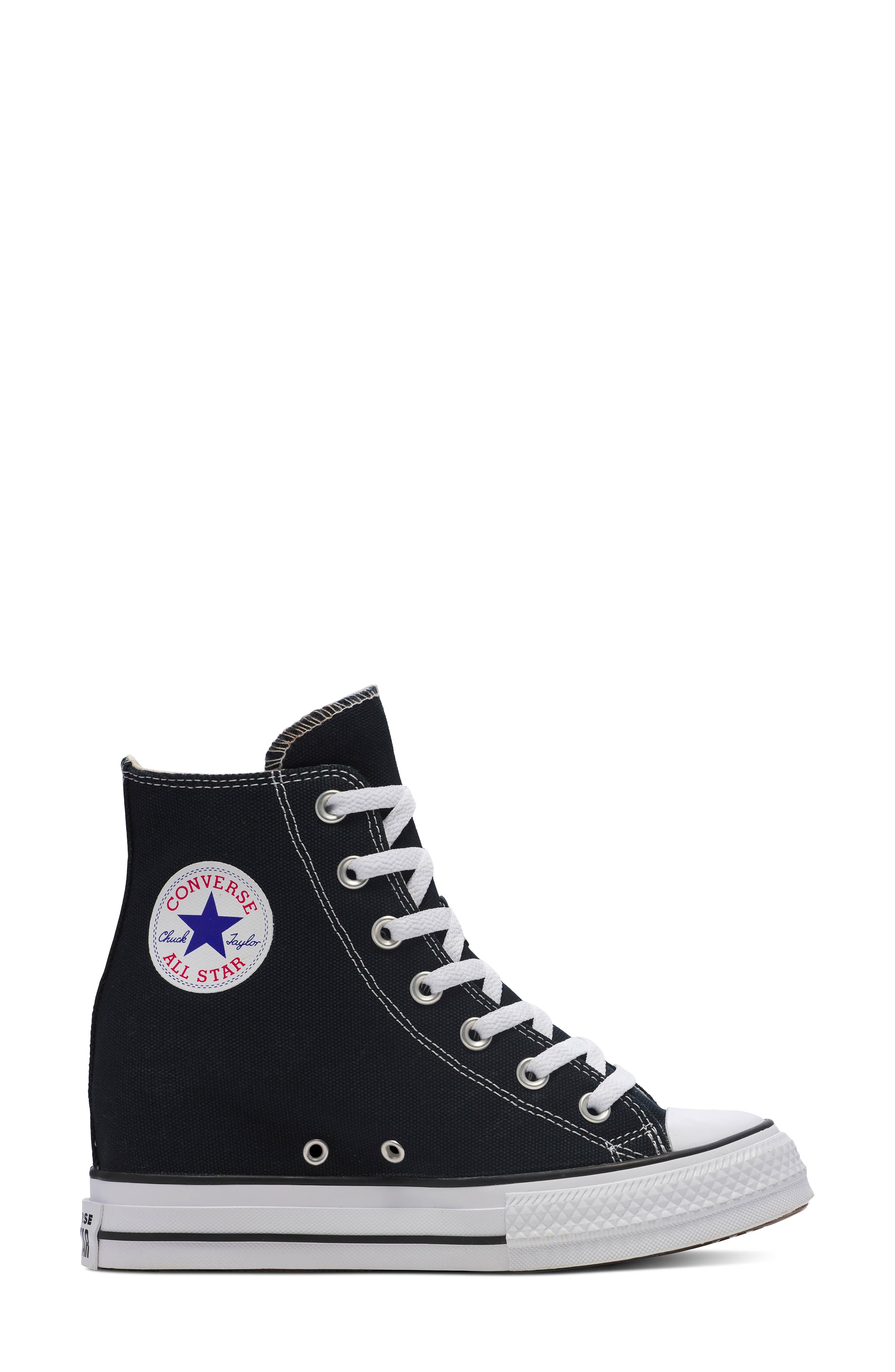 Converse Chuck Taylor<sup>®</sup> All Star<sup>®</sup> Wedge Platform High Top Sneaker, Alternate, color, 