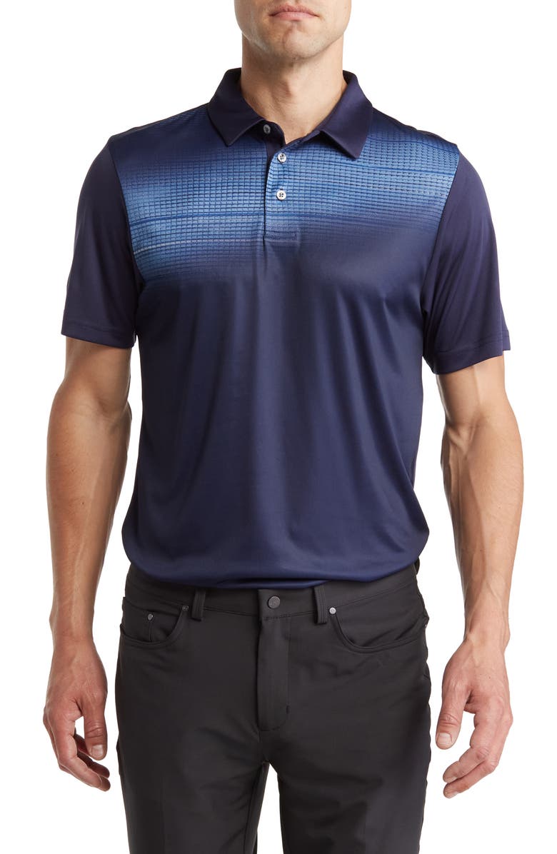 PGA TOUR Short Sleeve Amplified Space Dye Polo Shirt, Main, color, 