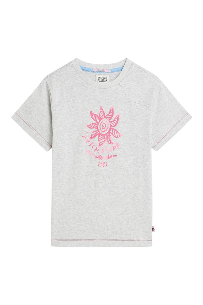 Kids' Relaxed Fit Organic Cotton Graphic T-Shirt, Main, color, GREY