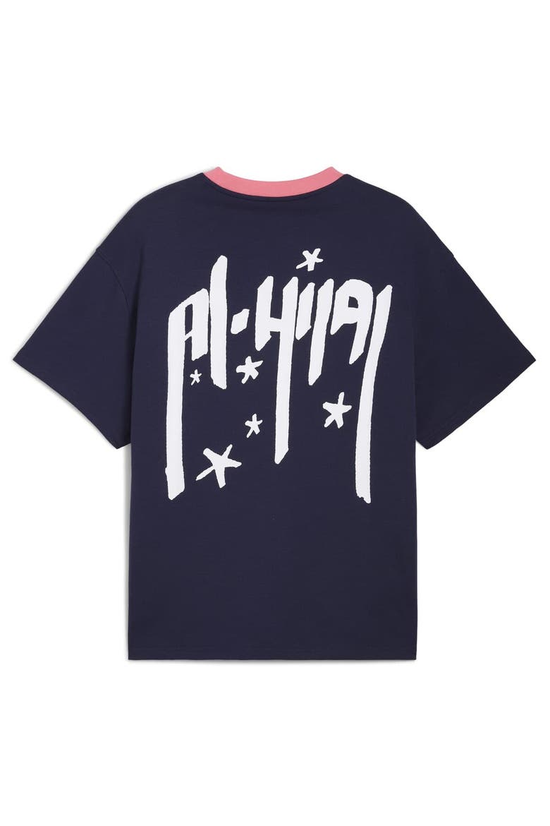 Men's Puma Navy Al Hilal 2025 FIFA Club World Cup Hoops T-Shirt, Alternate, color, Navy