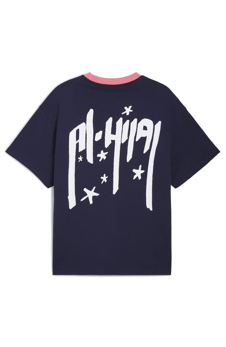 PUMA Men's Puma Navy Al Hilal 2025 FIFA Club World Cup Hoops T-Shirt, Alternate, color, Navy
