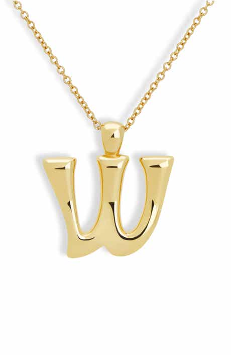 MOD + JO Blake Bubble Letter Pendant Necklace