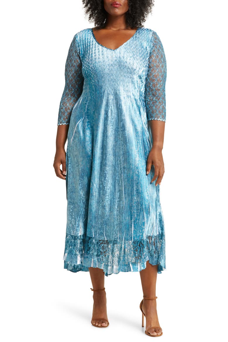 Lace Sleeve Charmeuse Cocktail Dress, Main, color, VELVET STONE