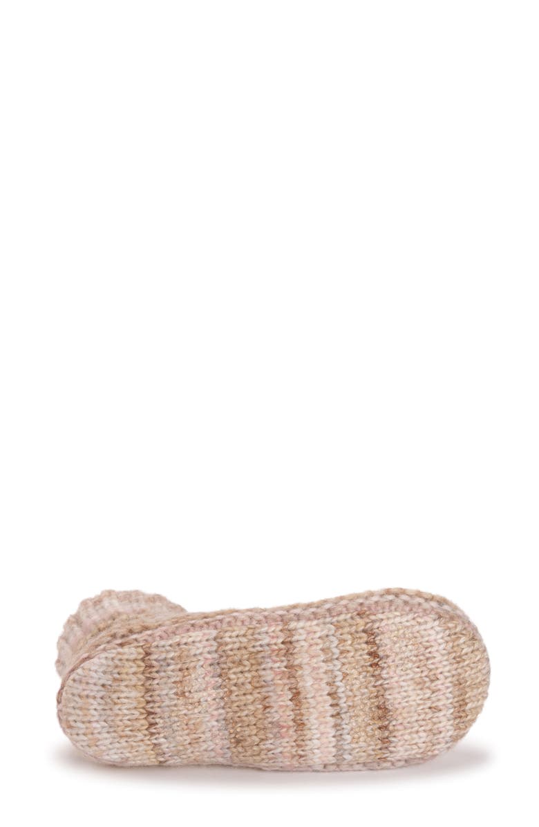 MUK LUKS Spacedye Cuff Bootie, Alternate, color, Cream Multi