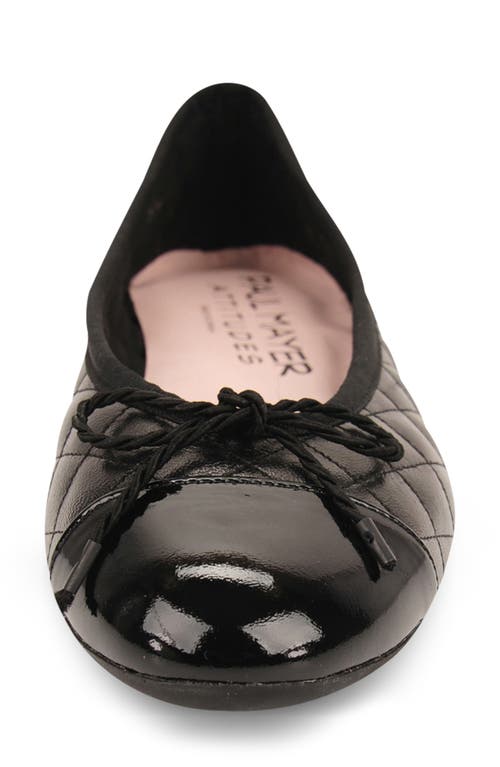Paul Mayer Cap Toe Quilted Ballet Flat