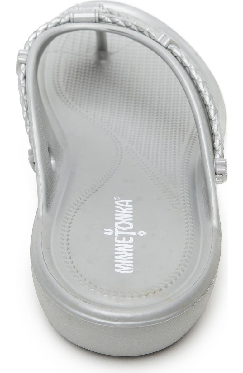 Minnetonka Silverthorne Prism Waterproof Flip Flop, Alternate, color, Grey