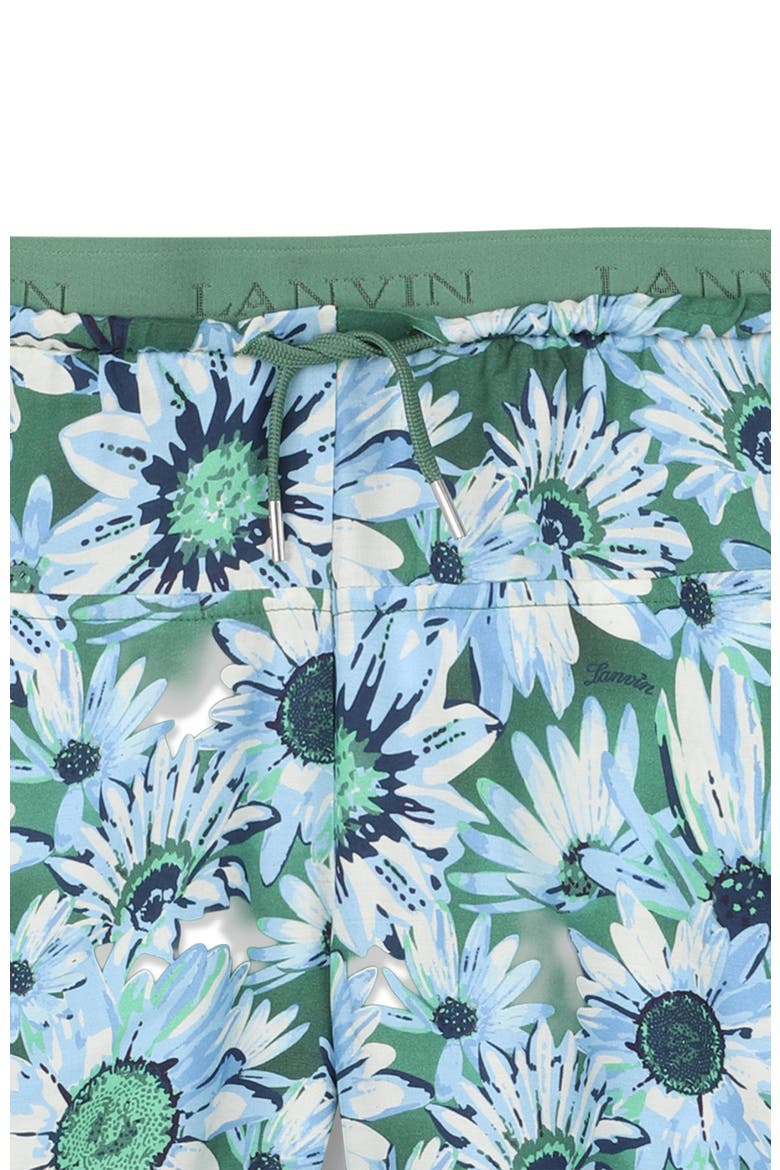 Printed Bermuda Shorts, Alternate, color, Jade