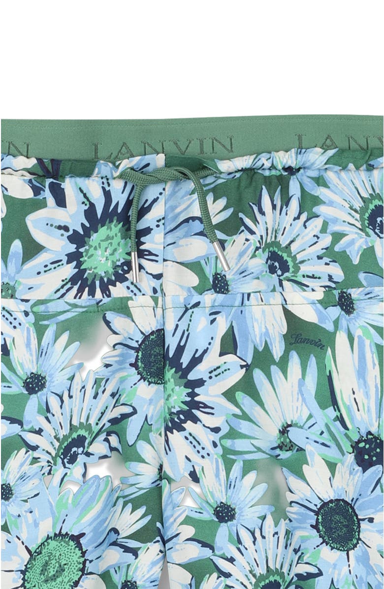 Lanvin Printed Bermuda Shorts, Alternate, color, Jade