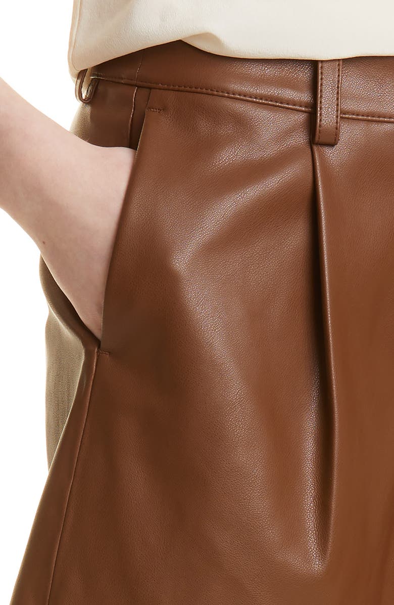 Rebecca Taylor Faux Leather Shorts, Alternate, color, 